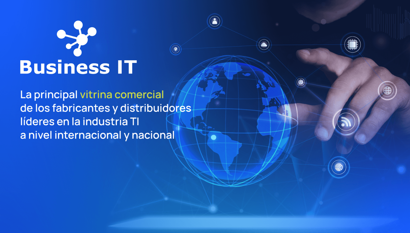 Identidad visual aplicada del evento Business IT