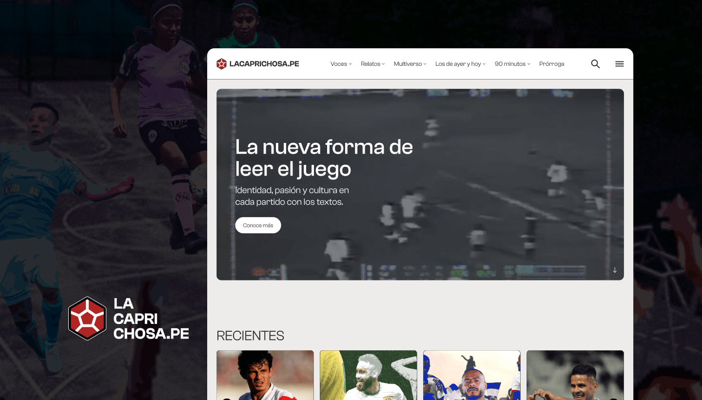 Diseño de la web de La Caprichosa Perú